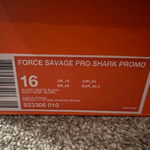 Nike Force Savage Pro Shark Promo (923306-010) NEW‎ main image 4